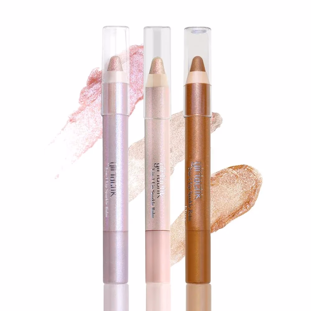 Girlactik 3-in-1 Lip Sparkle Balm Periwinkle 3