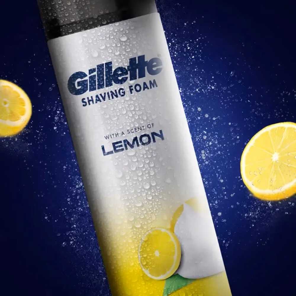Gillette Lemon Shaving Foam 200ml 4