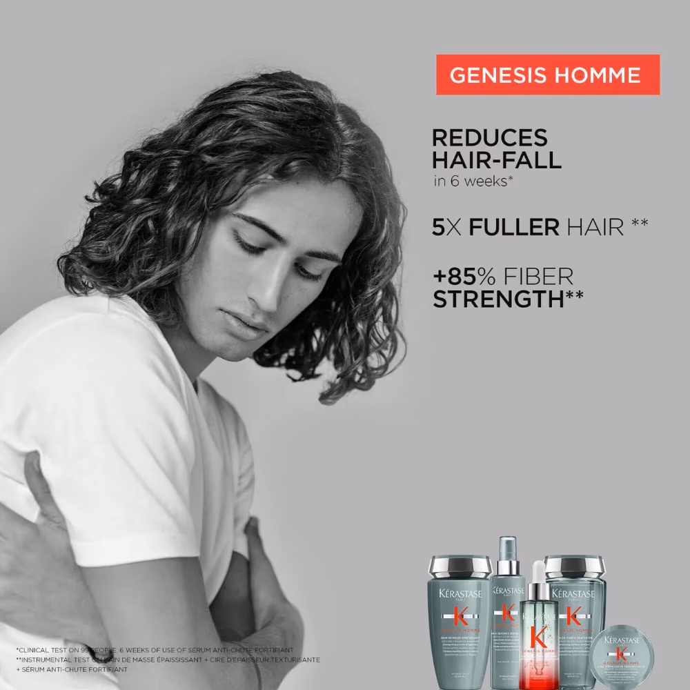 Kerastase Genesis Homme Shampoo 250ml – Fortifying Daily Cleanser for Men 2