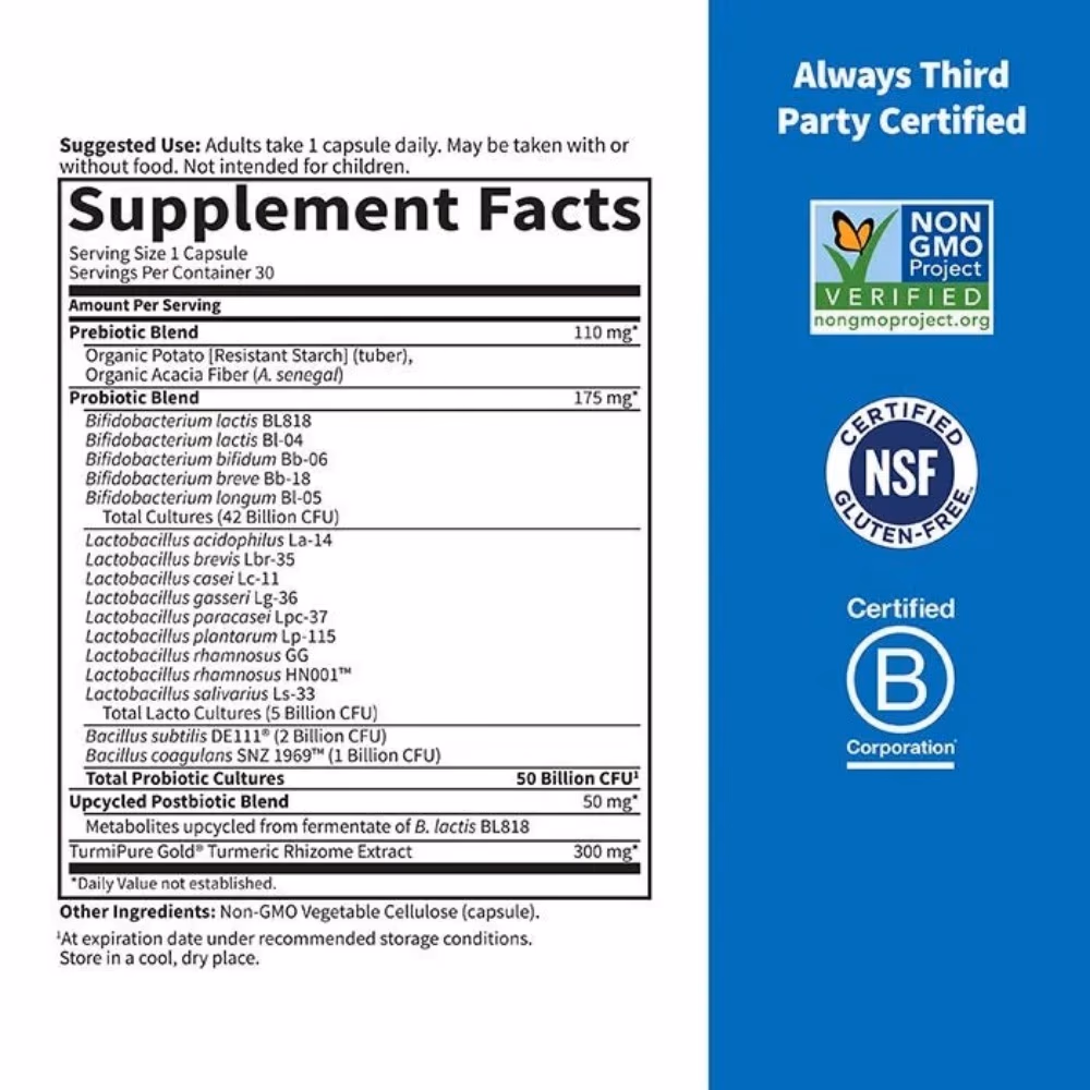 Garden of Life Dr. Formulated Probiotics Sport+ 50 Billion 30 Veg Caps 2
