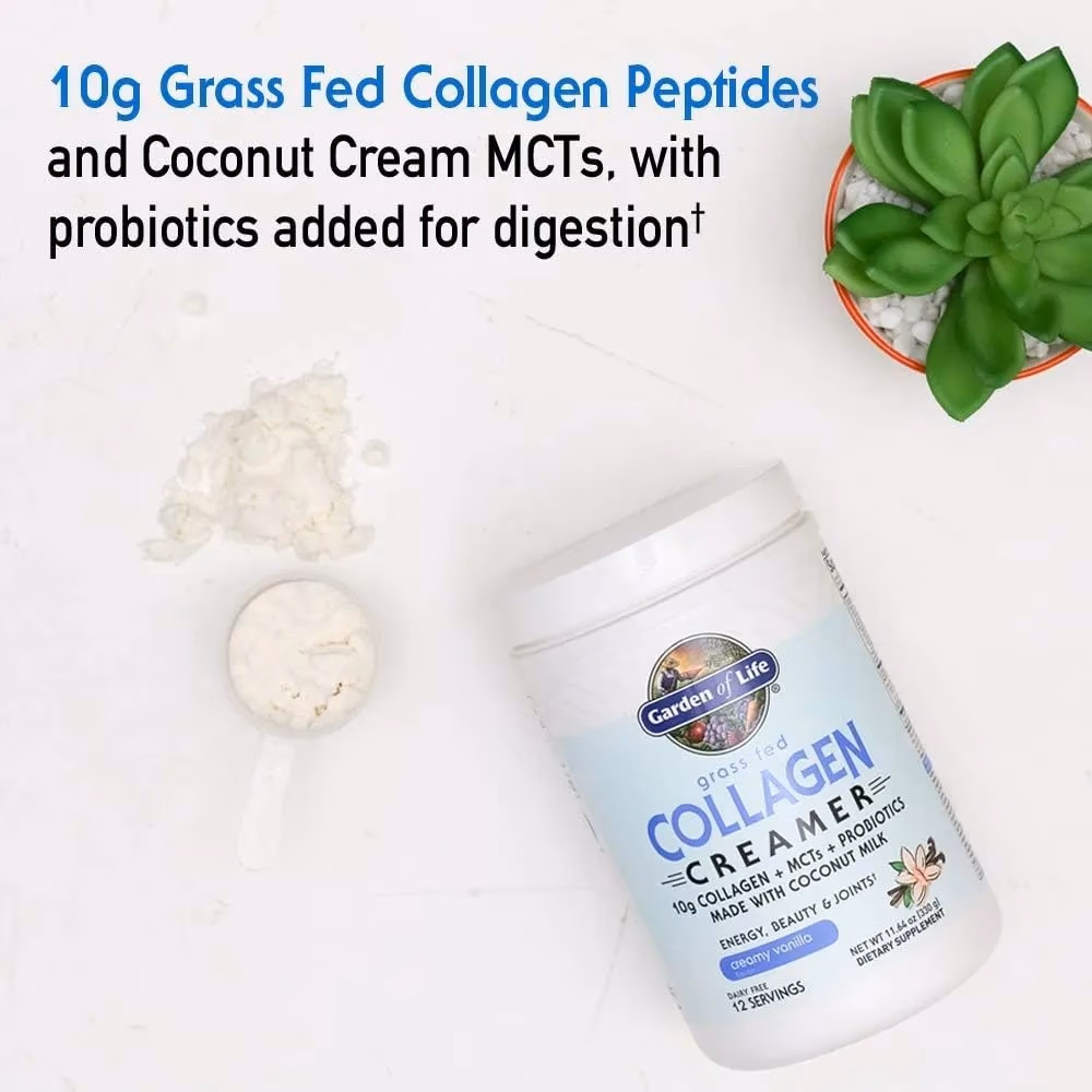 Garden of Life GF Collagen Creamer 330g Creamy Vanilla 4