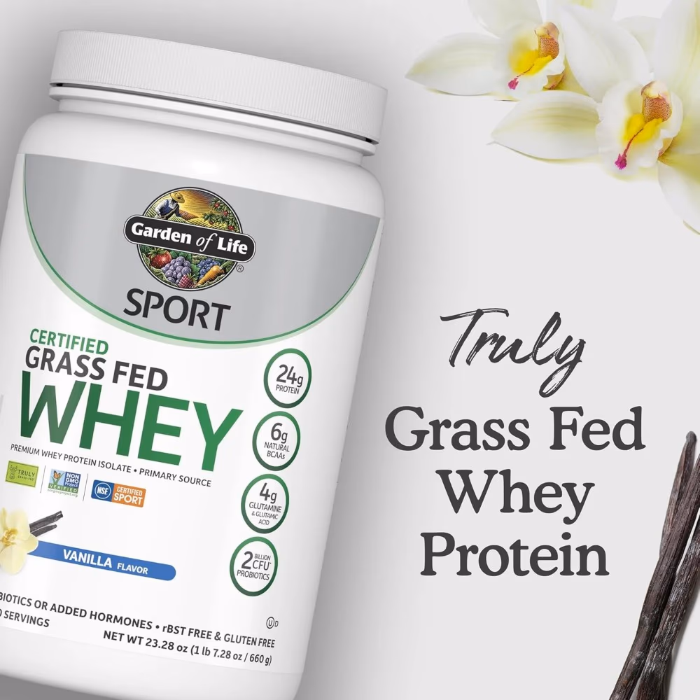 Garden of Life Grass-Fed Whey 640g Vanilla 5