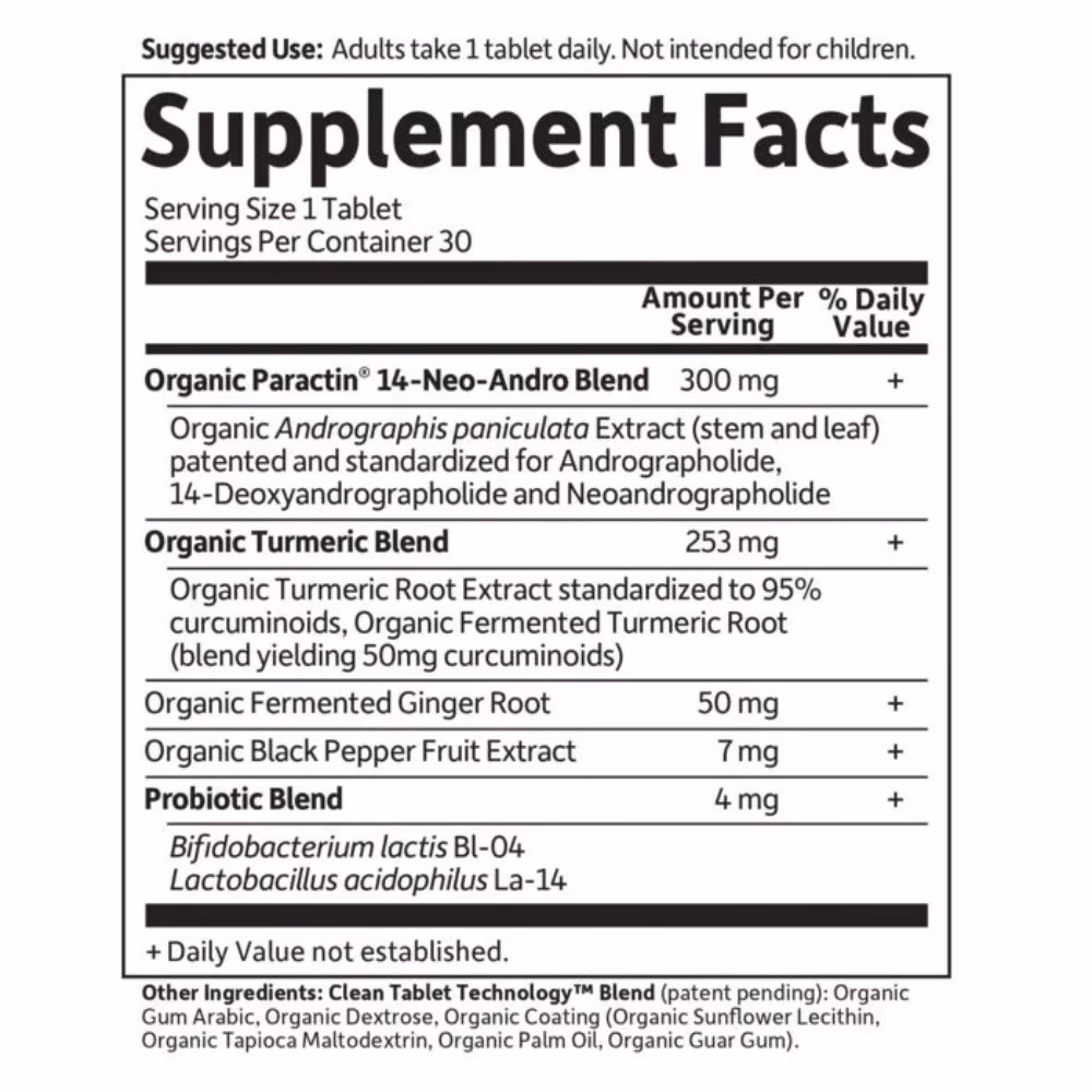 Garden of Life MyKind Extra Strength Turmeric 30 Veg Tabs 2