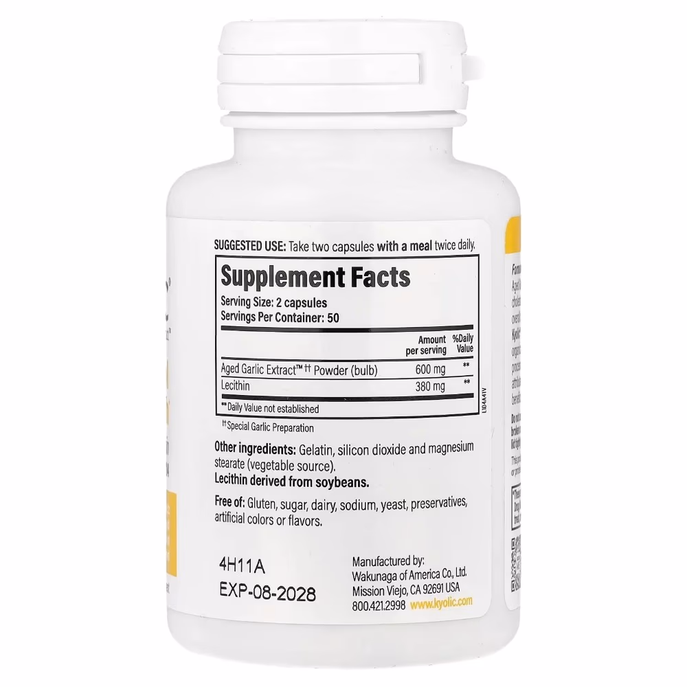 Kyolic Cholesterol 104 100 Capsules 2