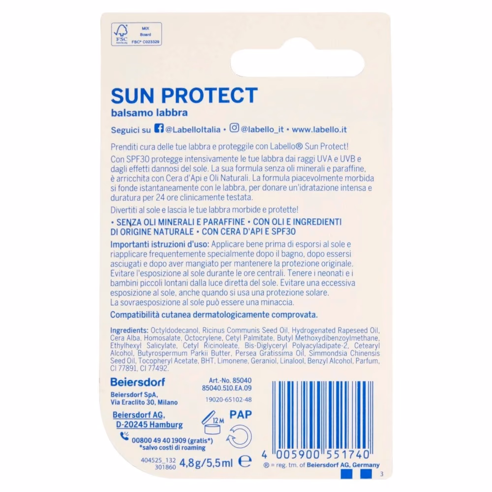 Labello Lip Balm SPF 30 Sun Protect 4.8GM 3