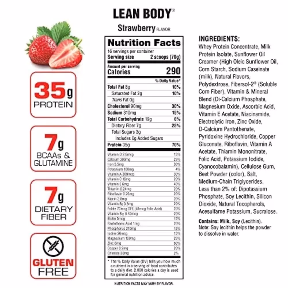 Labrada Lean Body Strawberry 2.4lb 5