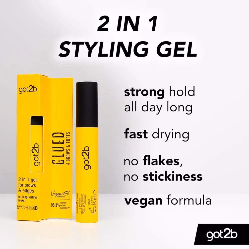 Got2B Glued for Brows & Edges 2-in-1 Wand Eyebrow Gel 2
