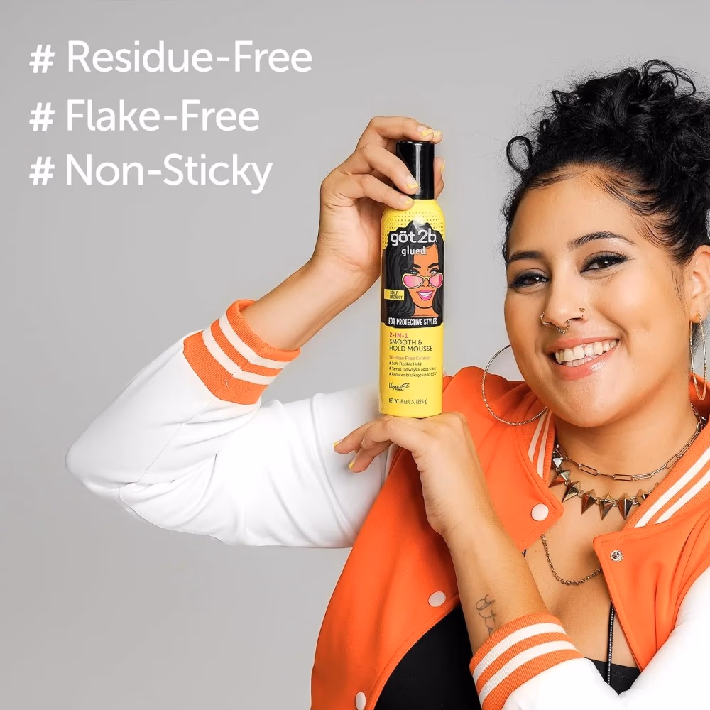 Got2B Glued 2-in-1 Smooth & Hold Mousse 226g 2
