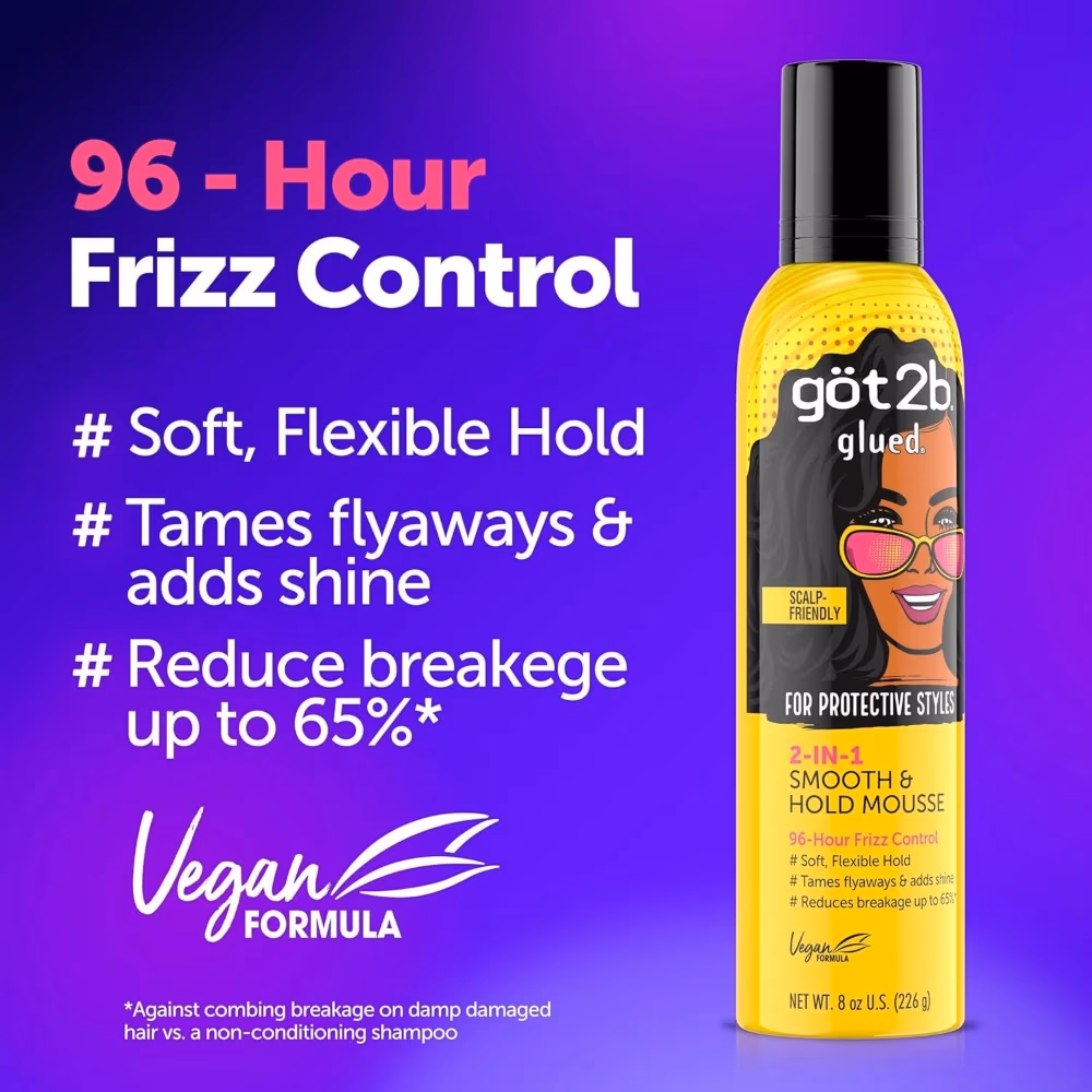 Got2B Glued 2-in-1 Smooth & Hold Mousse 226g 3