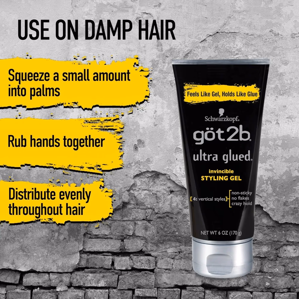 Got2b Ultra Glued Invincible Styling Gel 170gm 3