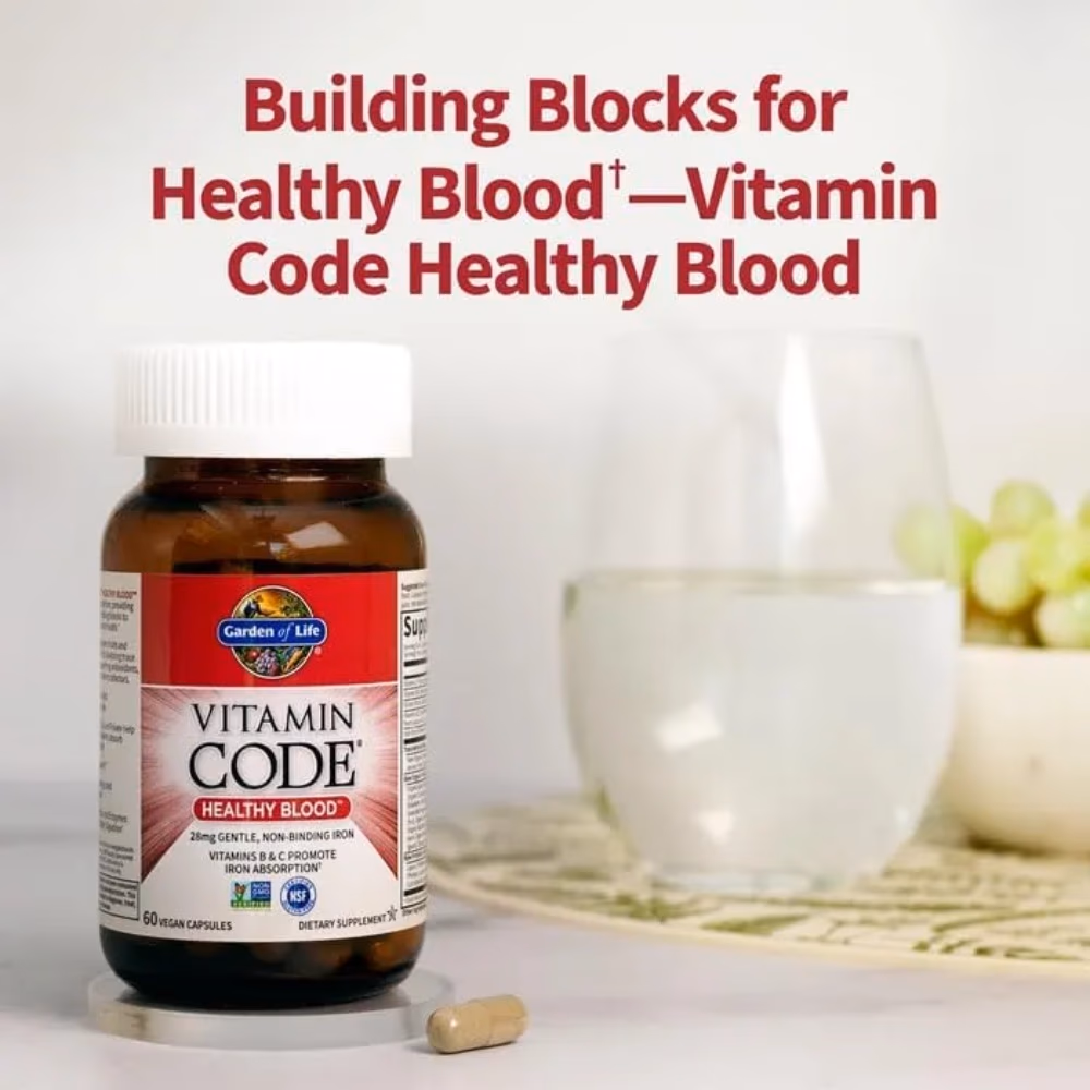 Garden of Life Vitamin Code Healthy Blood 60 Vegan Capsules 5
