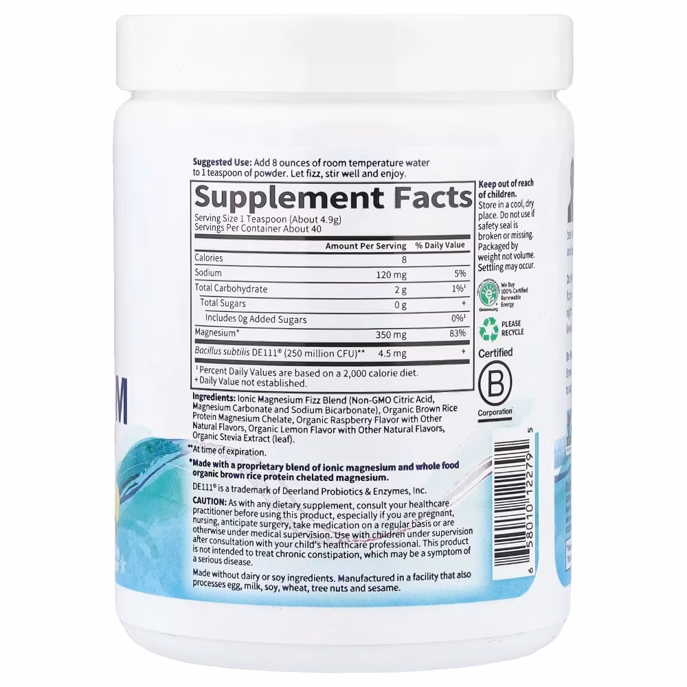 Garden of Life Whole Food Magnesium 198g Raspberry Lemon 2