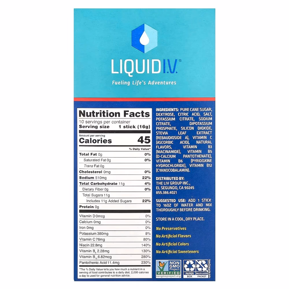 Liquid I.V. Hydration Multiplier Strawberry 10sachets 3