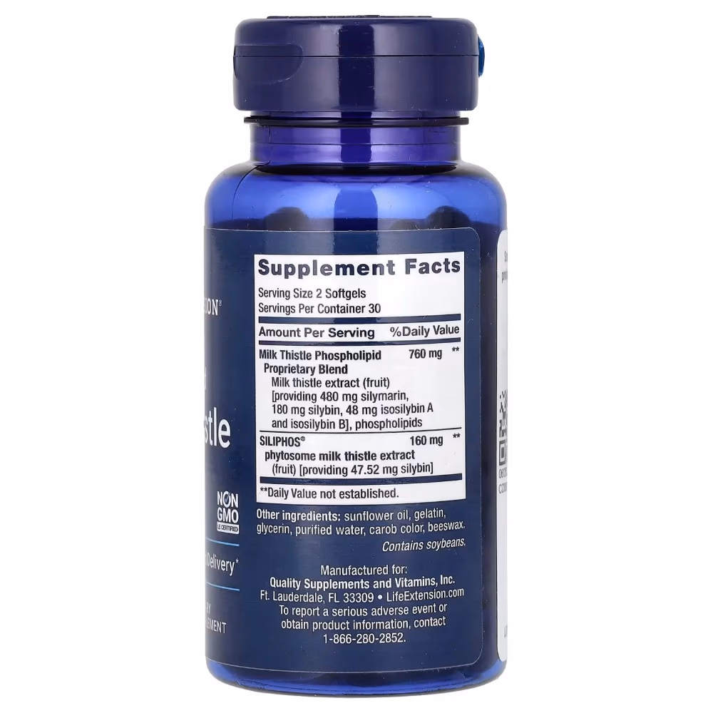 Life Extension Advanced Milk Thistle 60 Softgels 3