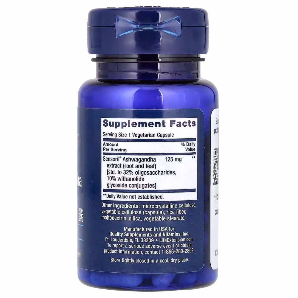 Life Extension Ashwagandha 60 Capsules 4