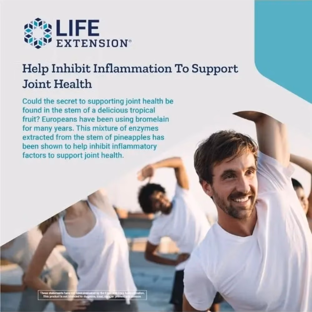 Life Extension Bromelain 500mg 60 Tabs 2
