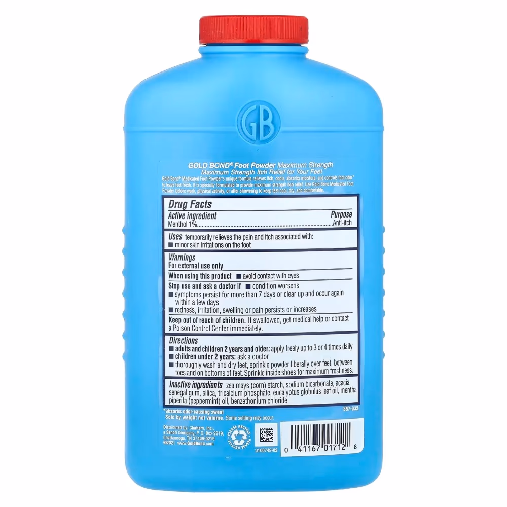 Gold Bond Maximum Strength Foot Powder 113GM 2