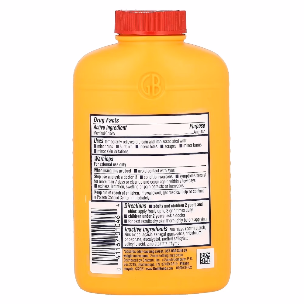 Gold Bond Medicated Original Strength Body Powder 113g 2