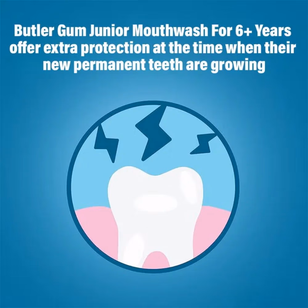 GUM Junior 6+ Fluoride Mouthwash 300ml 3