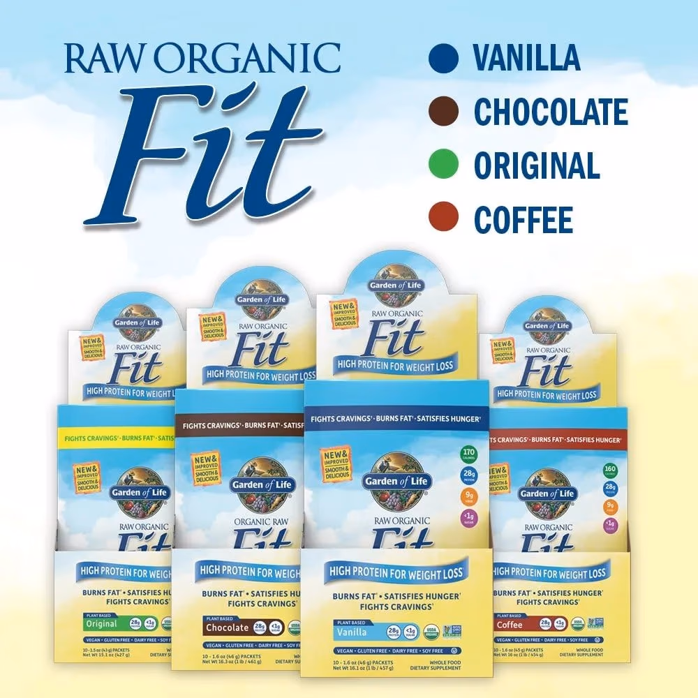 Garden of Life Raw Organic Fit Vegan Protein Powder Chocolate 455g 5