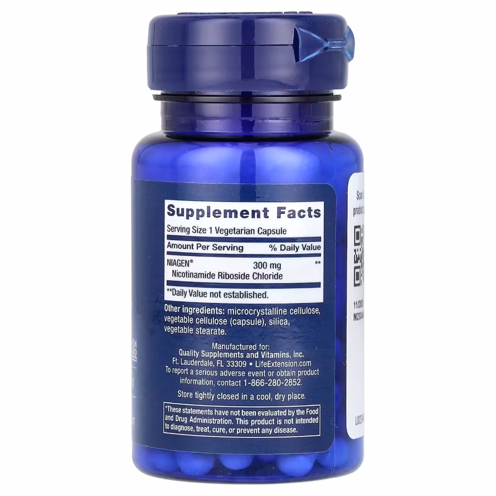 Life Extension NAD+ 300mg 30 Veg Capsules 2
