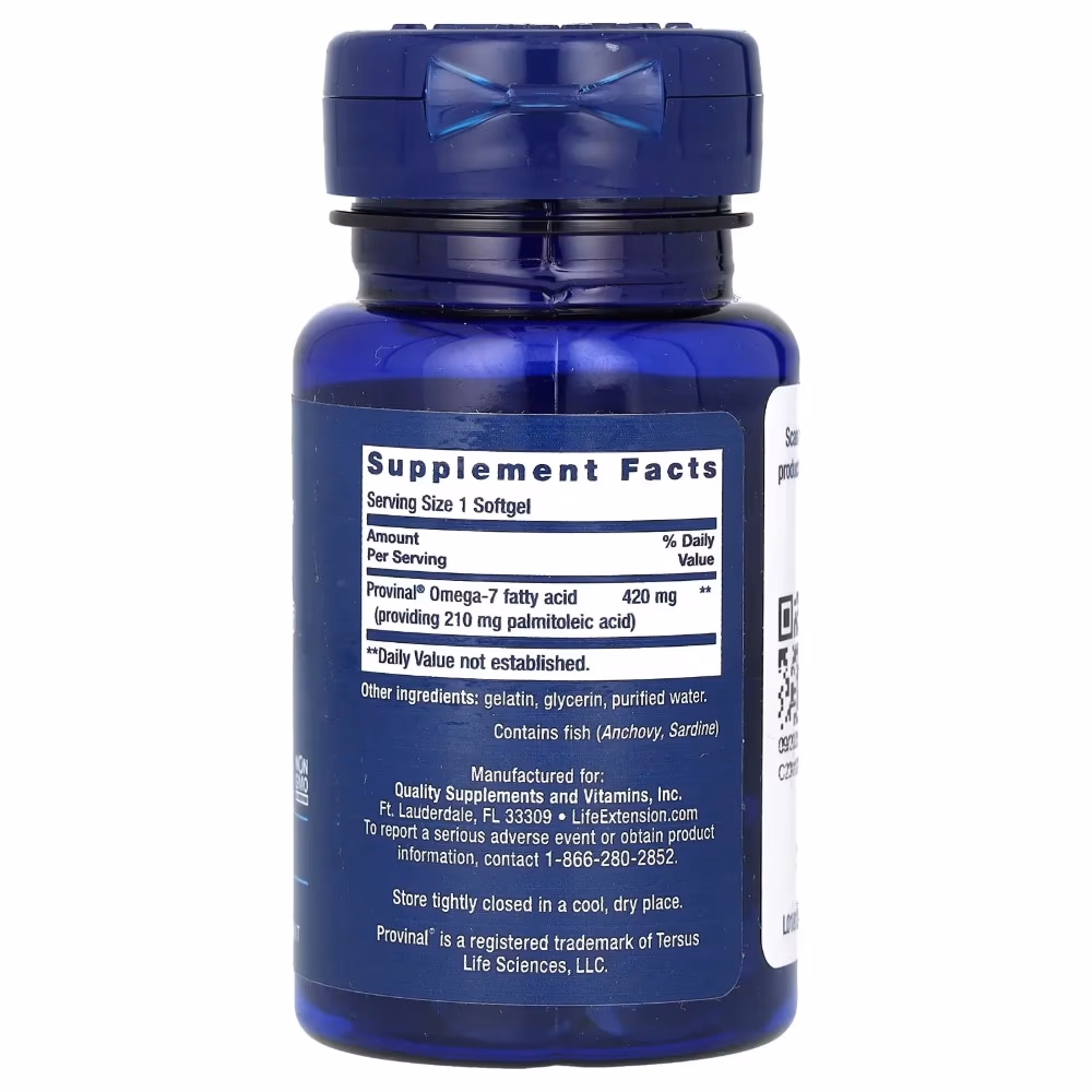 Life Extension Provinal Omega-7 Softgels 30s 2