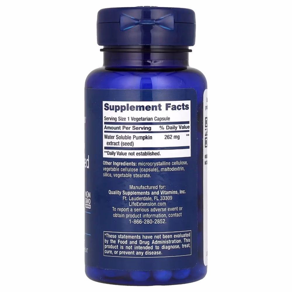 Life Extension Pumpkin Seed Extract Capsules 60s 2