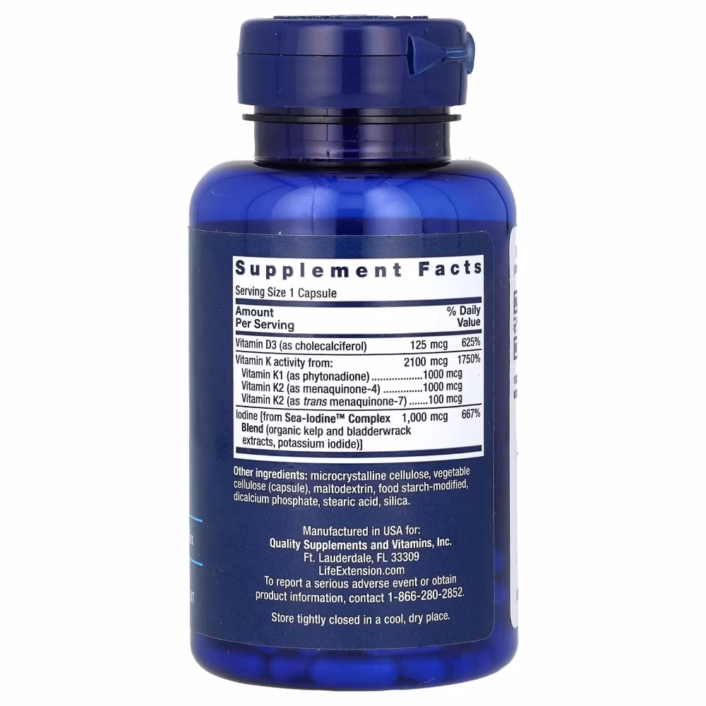 Life Extension Vitamins D & K 60 Caps 2