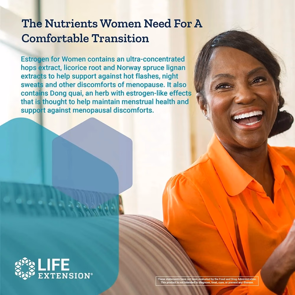 Life Extension Women's Health Estrogen 30 Veg tabs 3