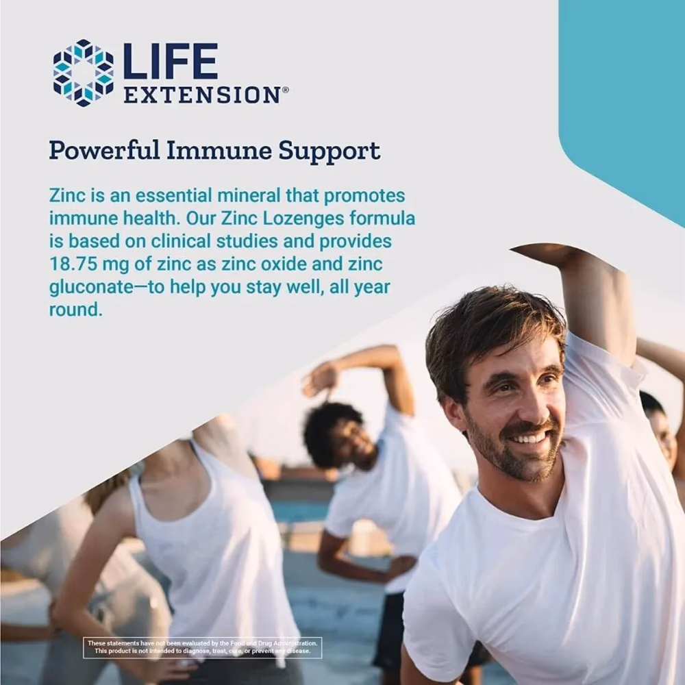 Life Extension Zinc 60 Lozenges Citrus 4