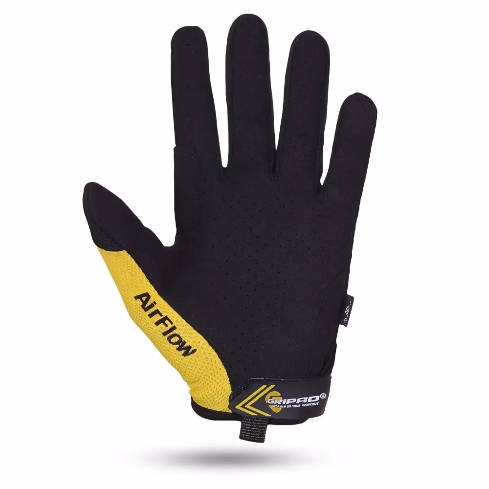 Gripad Airflow Gloves - Black and Yellow - Medium 3