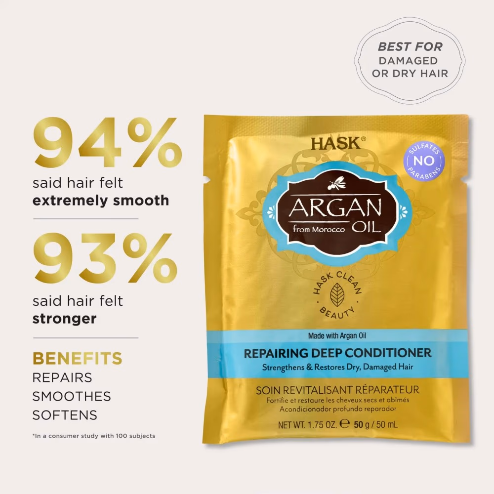 Hask Argan Oil Intense Deep Conditioning Hair Treatment 50g 2