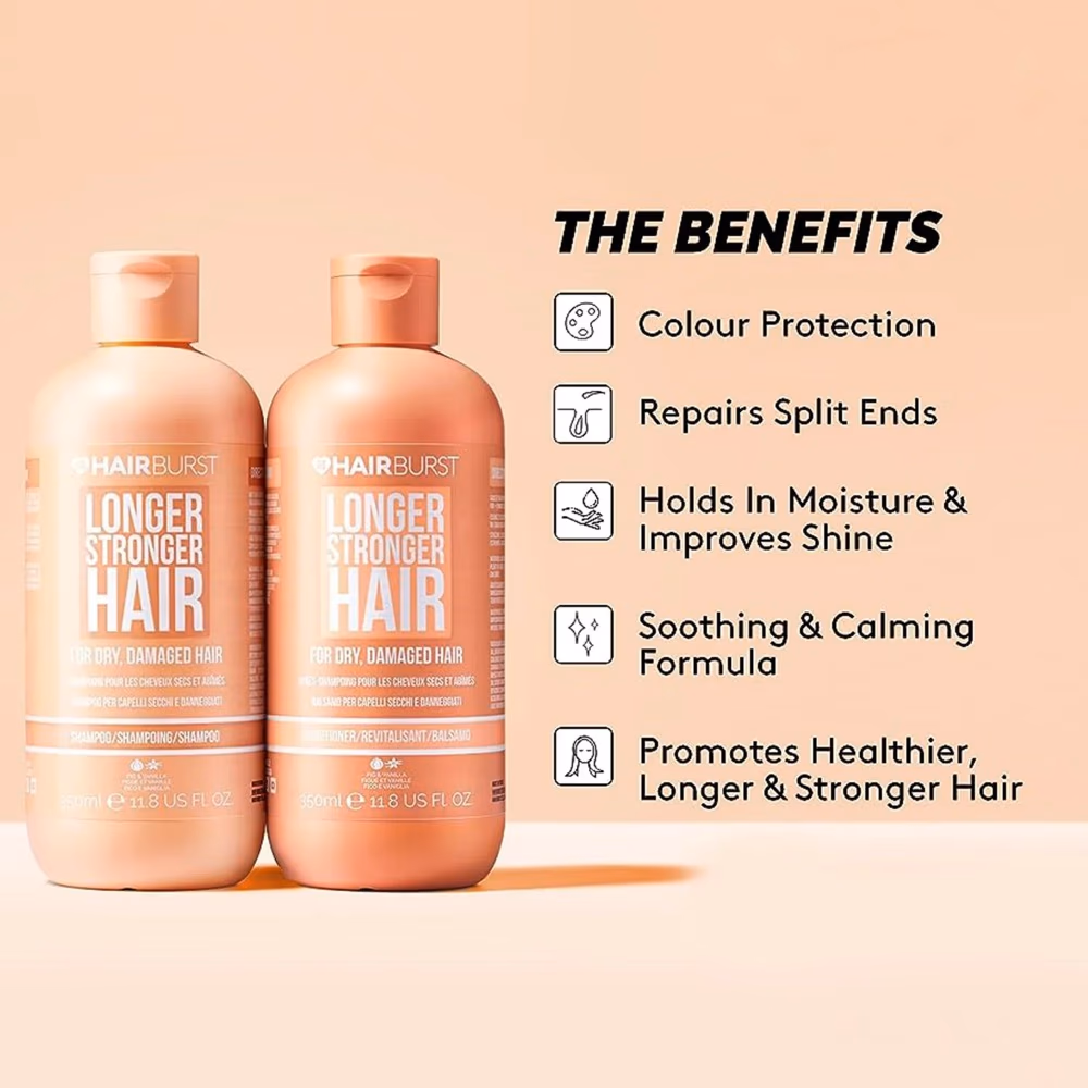Hairburst Shampoo for Dry Damaged Hair 350ml 2