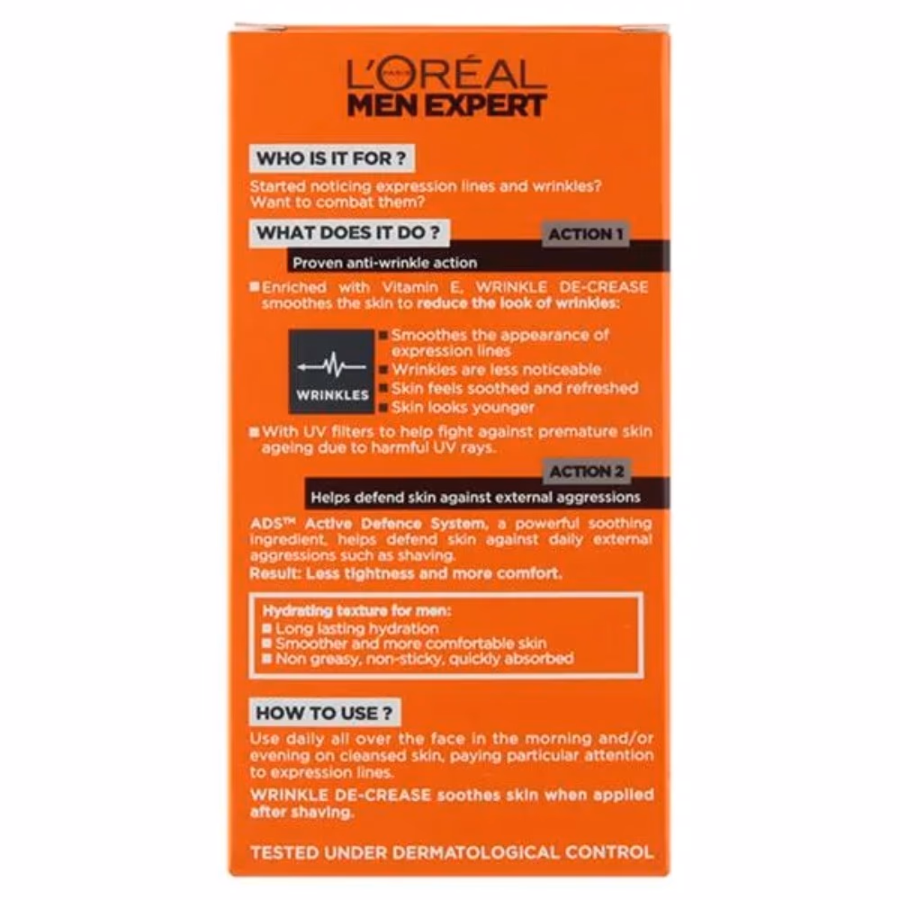 L'Oréal Men Expert Anti-Wrinkle Moisturizer 50ml 2