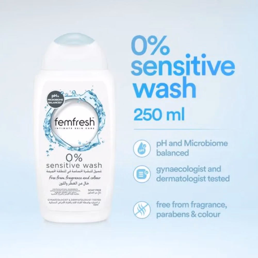 Femfresh Sensitive Intimate Wash 250ml 2