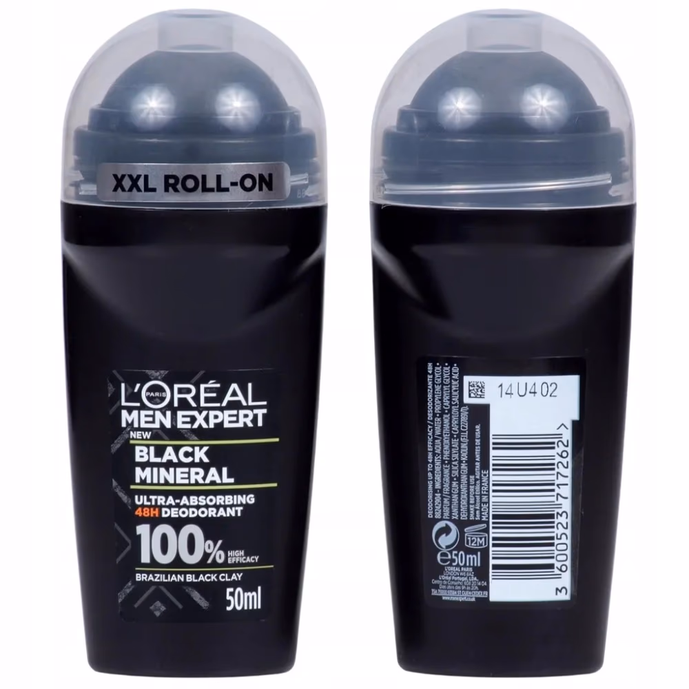 L'Oréal Men Expert Black Mineral 48H Deodorant Roll-On 50ml 3