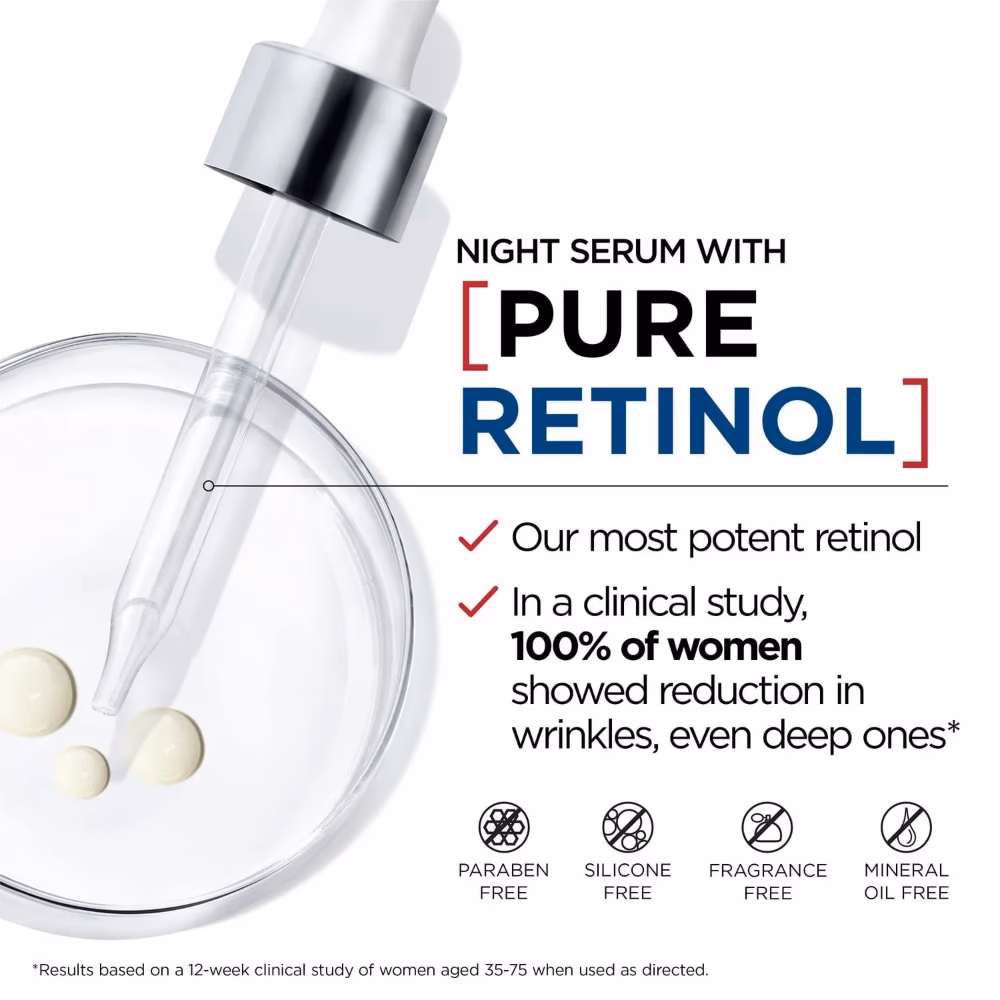 LOREAL REVITALIFT NIGHT SERUM PURE RETINOL 30ML 2