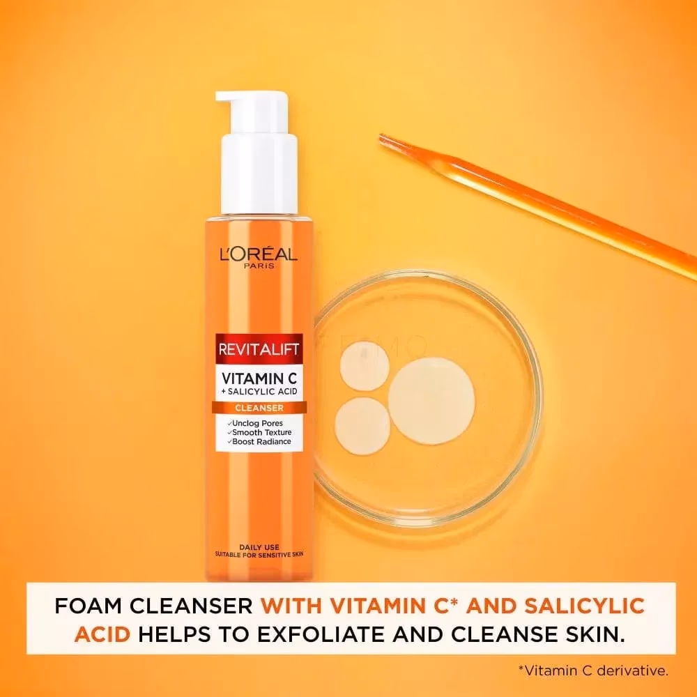 LOREAL REVITALIFT VITAMIN C FOAM CLEANSER150ML 2