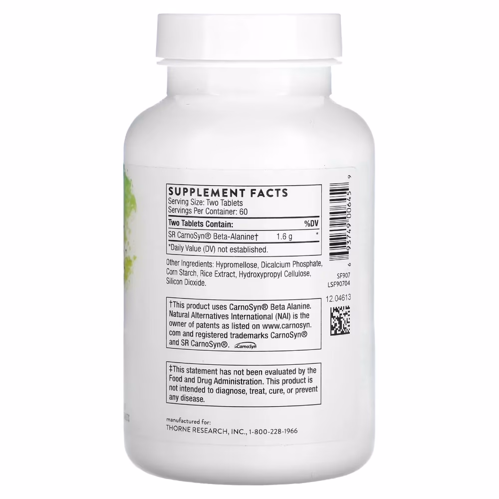 Thorne Beta-Alanine SR Caps – 120 Capsules 2