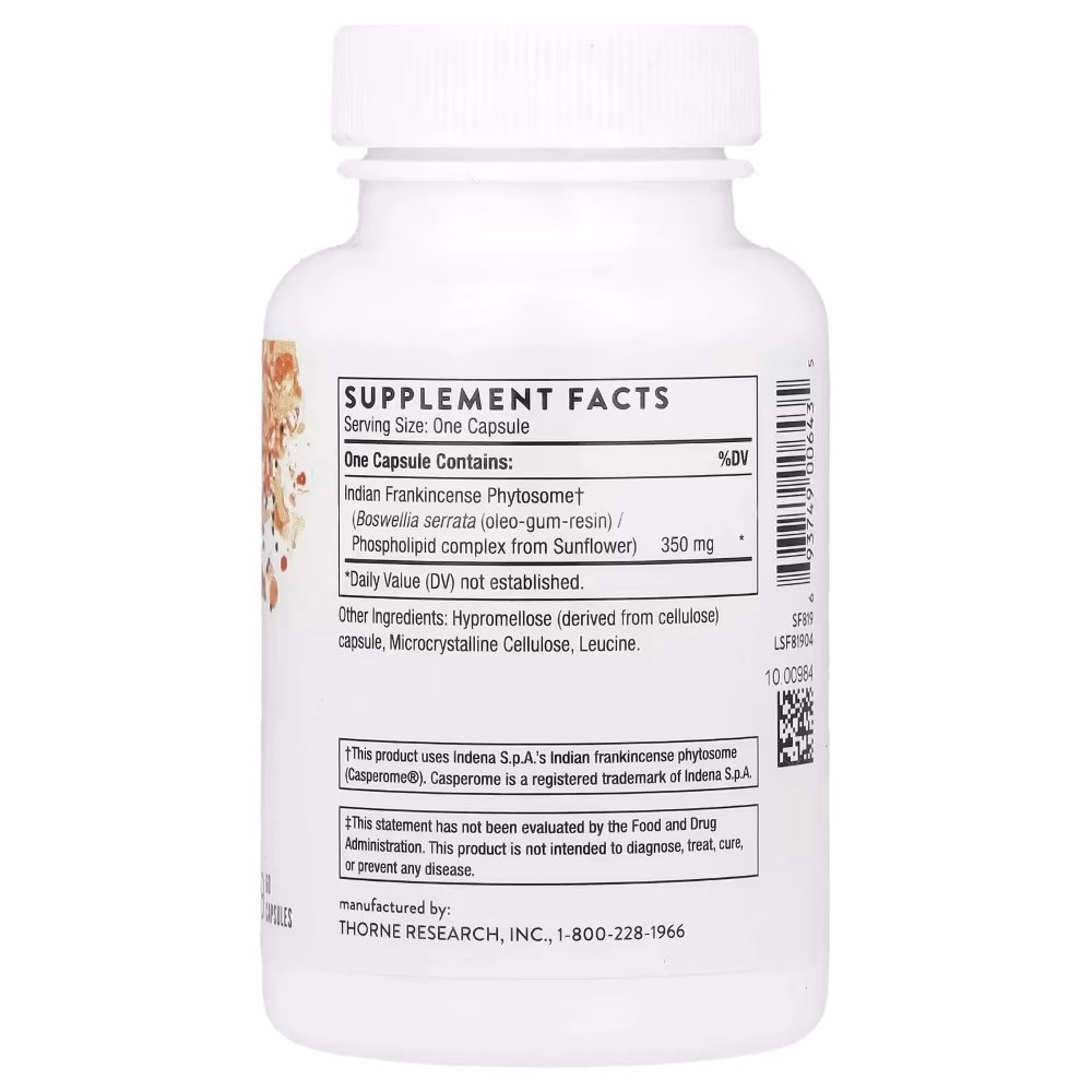 Thorne Boswellia Phytosome – 60 Capsules 2