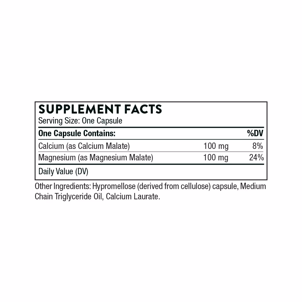 Thorne Calcium Magnesium Malate Capsules – 240 Capsules 3