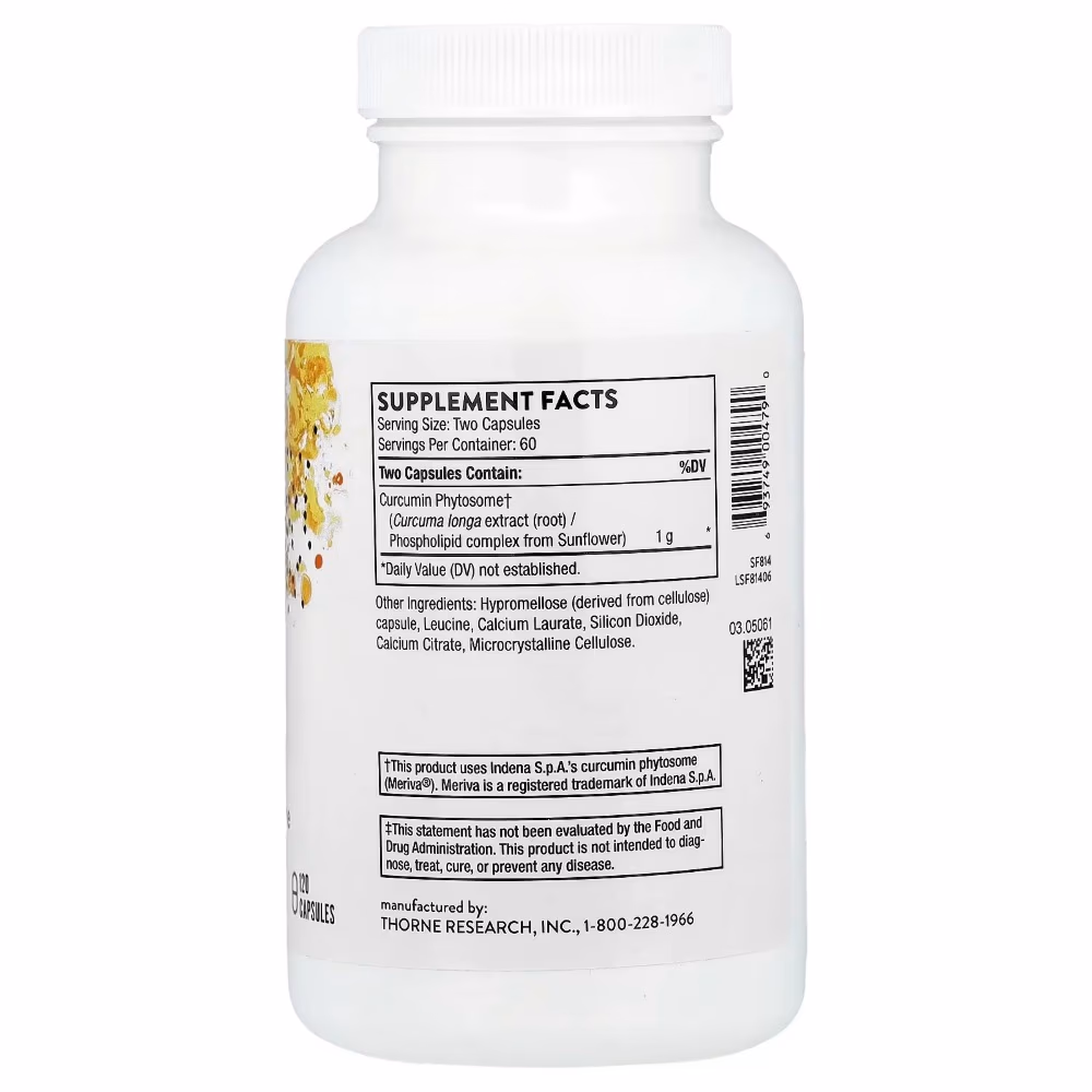 Thorne Curcumin Phytosome 1000mg – 60 Capsules 2
