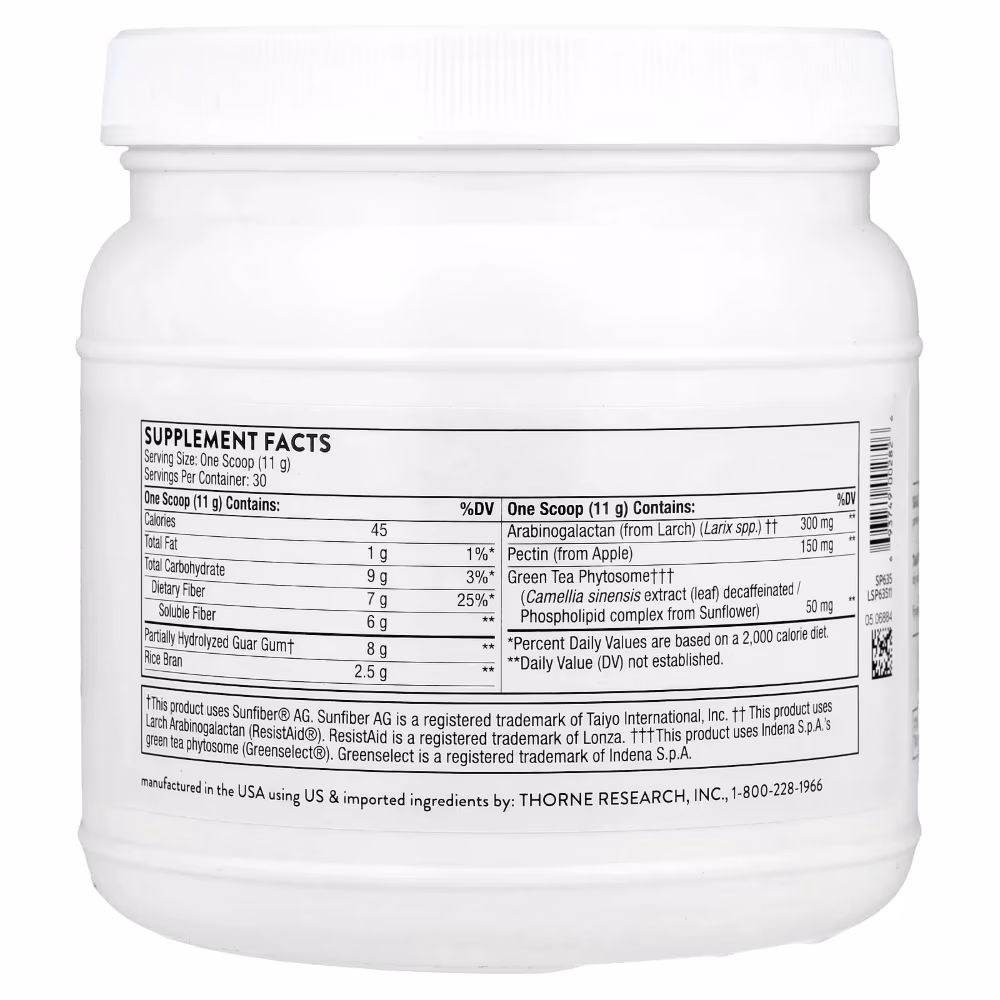 Thorne FiberMend Prebiotic Powder – 330g 2