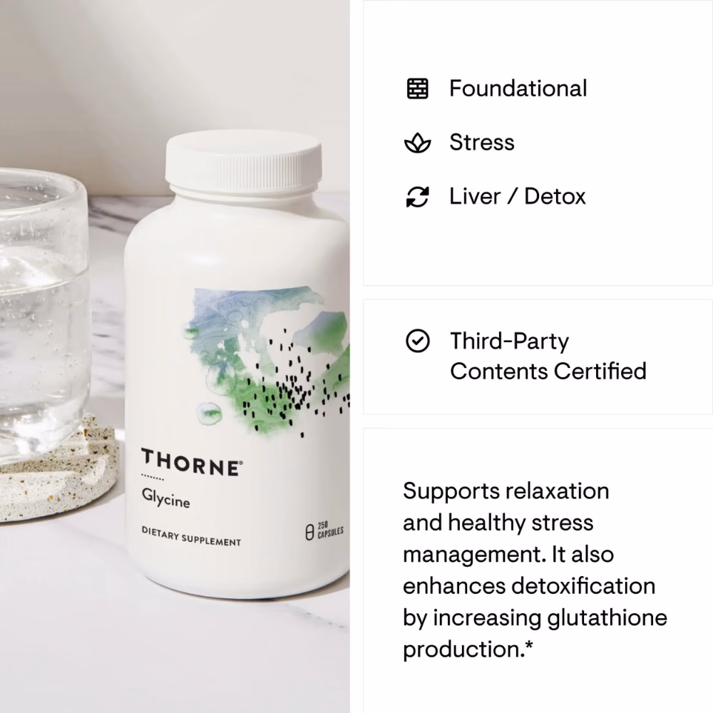 Thorne Glycine – 250 Capsules 2