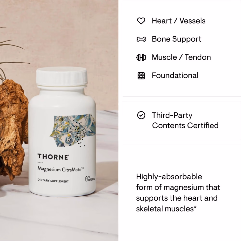 Thorne Magnesium Citramate – 90 Capsules 3