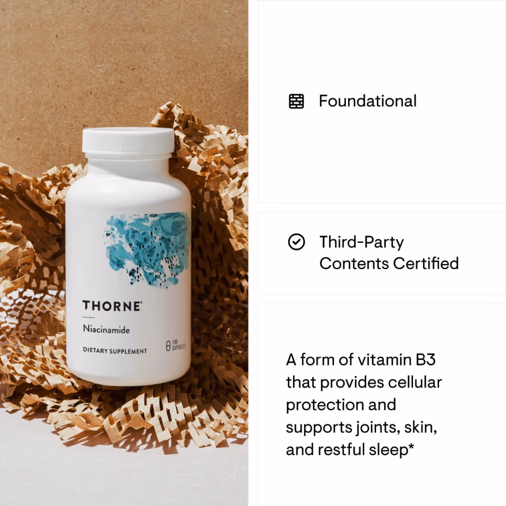 Thorne Niacinamide – 180 Capsules 2
