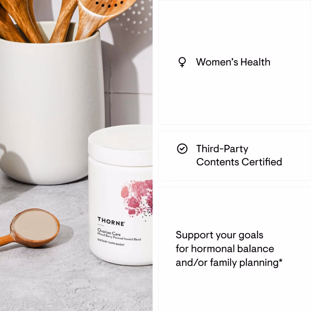 Thorne Ovarian Care Powder – Mixed Berry 214g 2