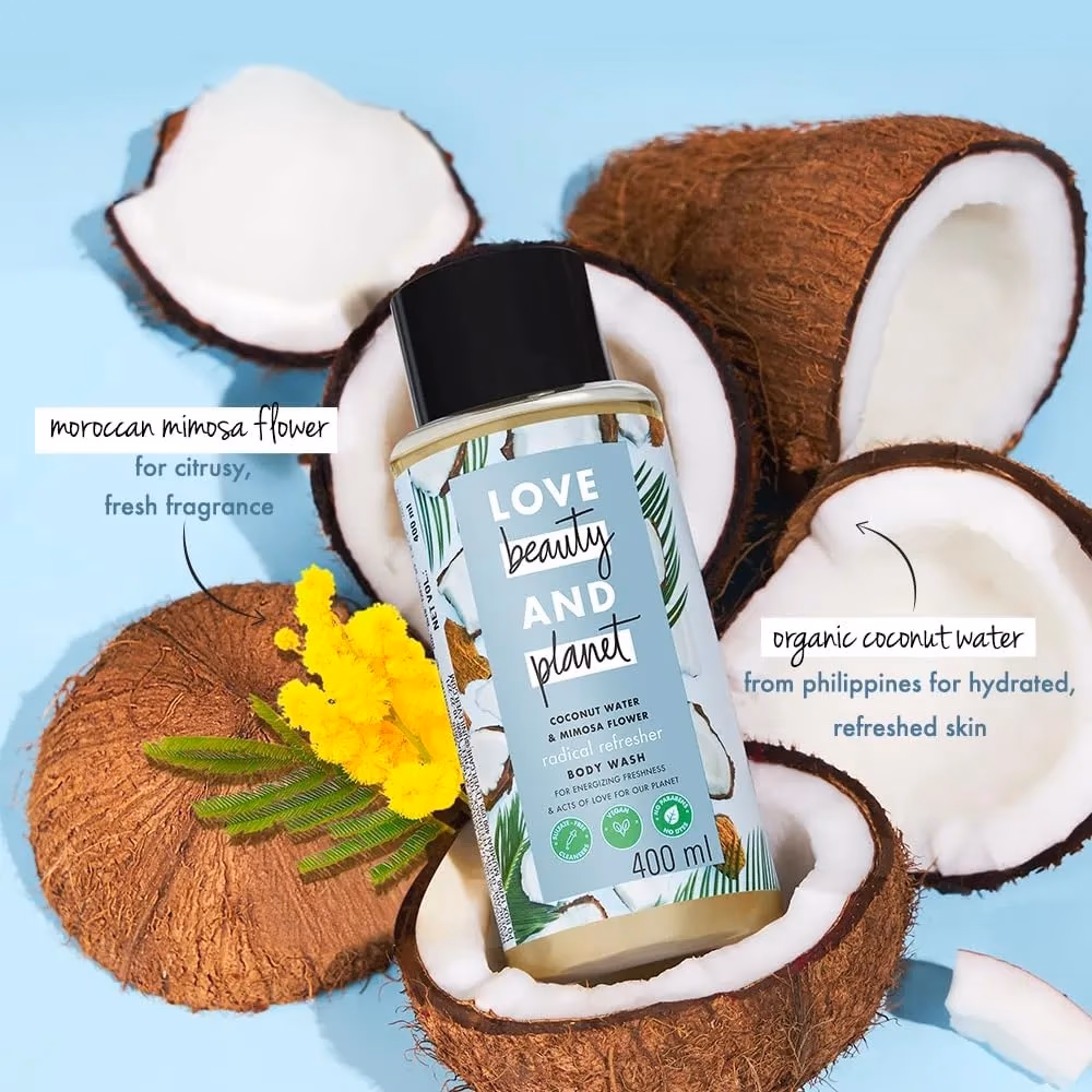 Love Beauty & Planet Shower Gel Coconut & Mimosa 400ml 2