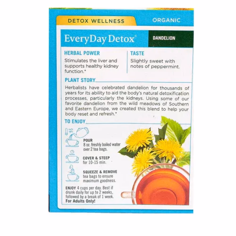 Traditional Organic Every Day Detox Tea - 16 Bags 3