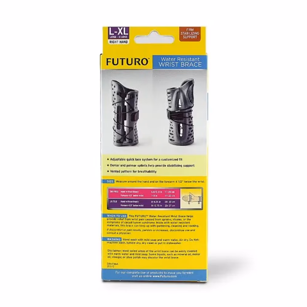 Futuro Wrist Brace Water-Resistant Right L-XL 58502 2